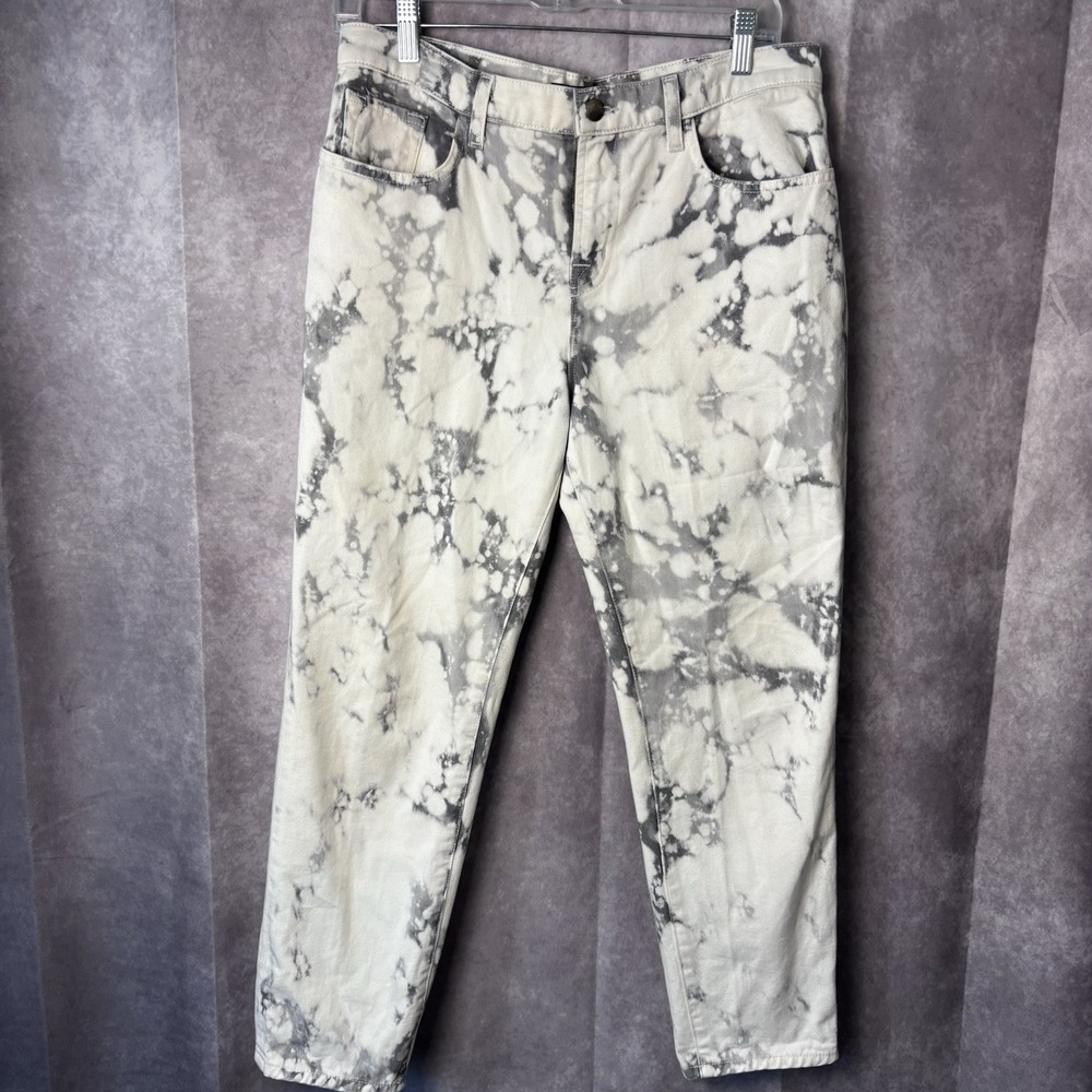 J Brand Women's 28 Skinny Jeans Women Grey White Acid‎ Wash Bleached Grunge $300